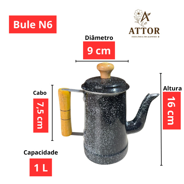Kit Cafezinho 8 Peças em Alumínio - detalhe 2