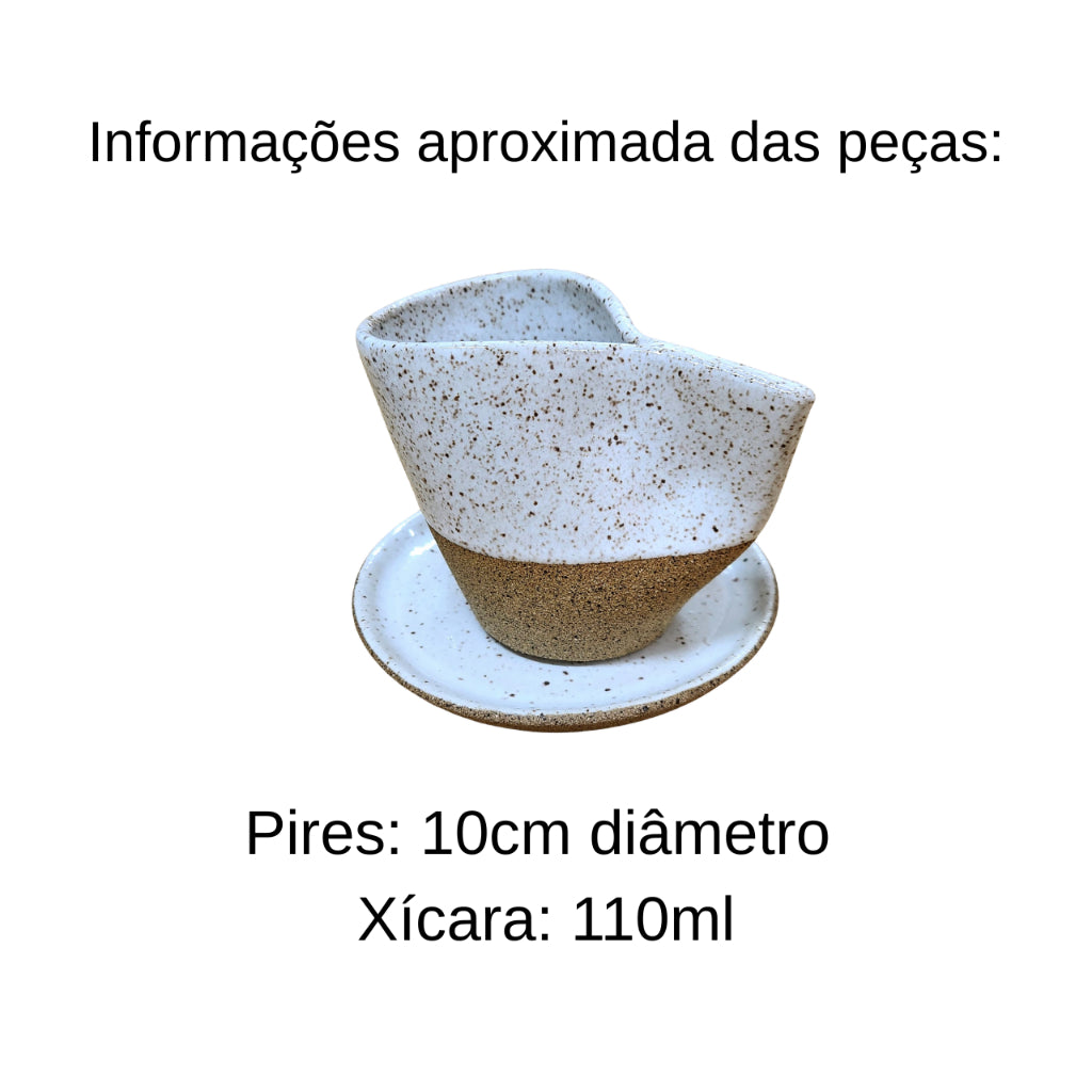 Xícara Andorinha Artesanal 110ml - detalhe 2