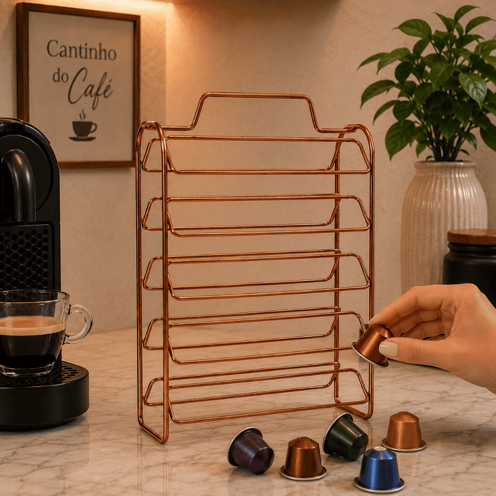 Porta Cápsulas Nespresso para 50 Cápsulas | Cafelle