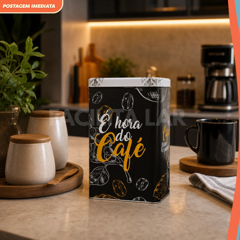 Pote Hermético para Café em Metal 1,8L | Cafelle