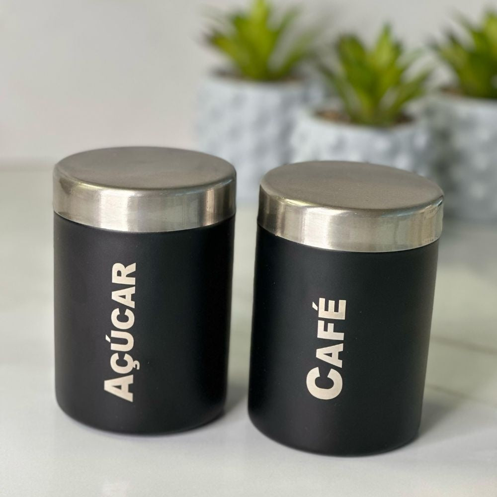 Kit Potes para Café e Açúcar 650ml - detalhe 3