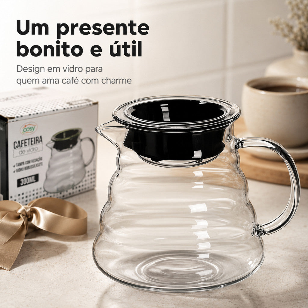 Servidor de Café Borossilicato 300ml - detalhe 3