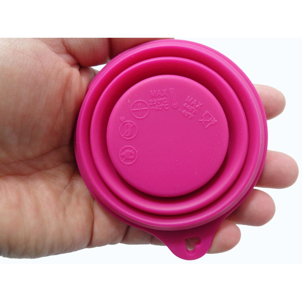 Copo Retrátil de Silicone com Tampa - detalhe 3