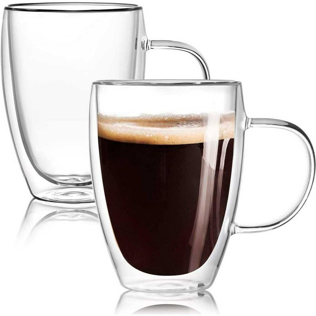 Kit 2 Xícaras Parede Dupla 350ml | Cafelle