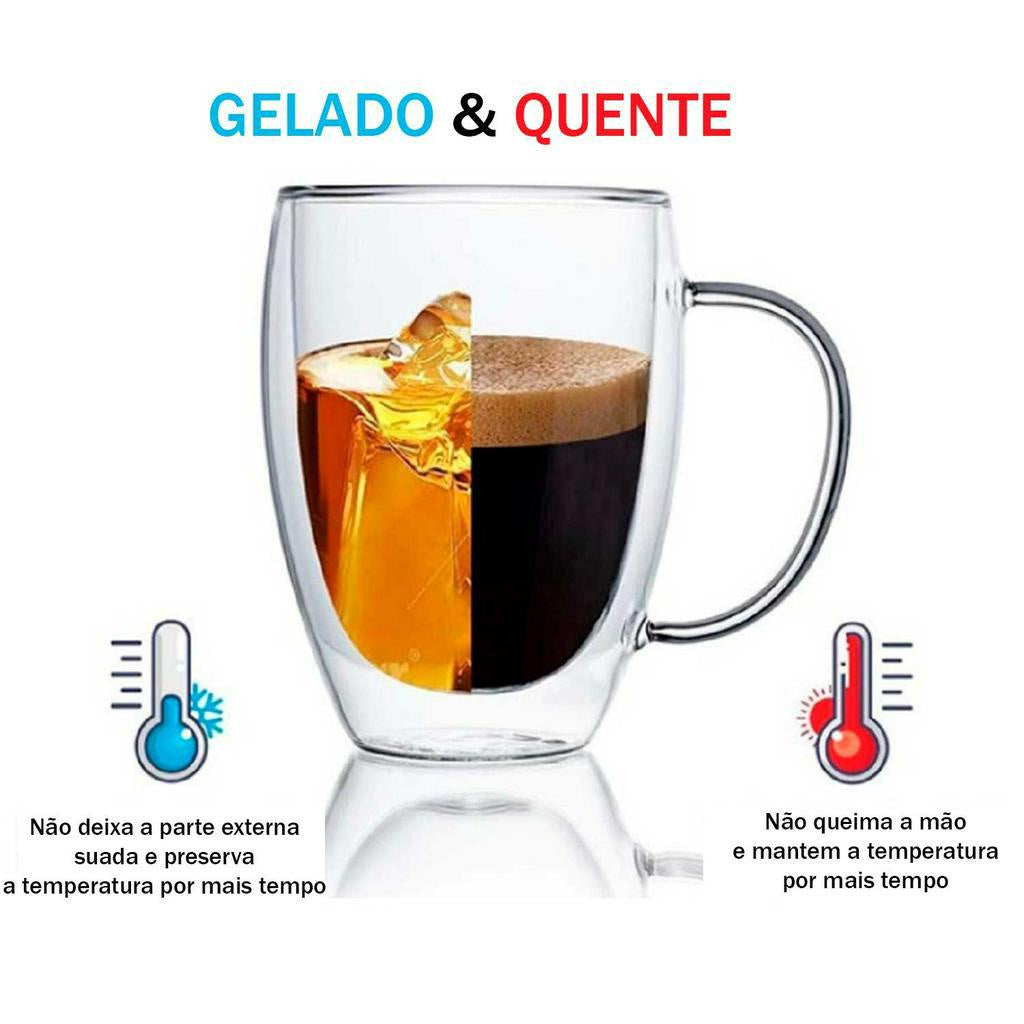 Kit 2 Xícaras Parede Dupla 350ml - detalhe 2