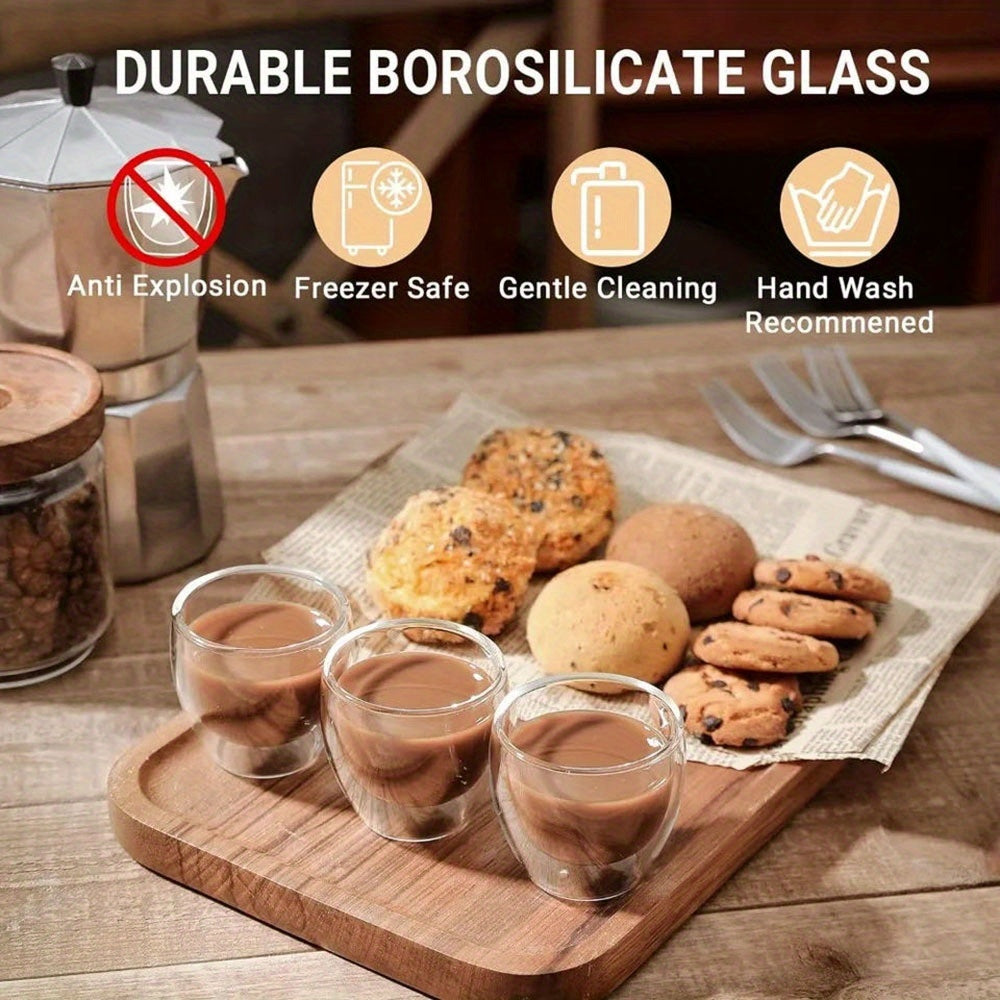 Jogo 12 Xícaras Espresso Parede Dupla 80ml - detalhe 3
