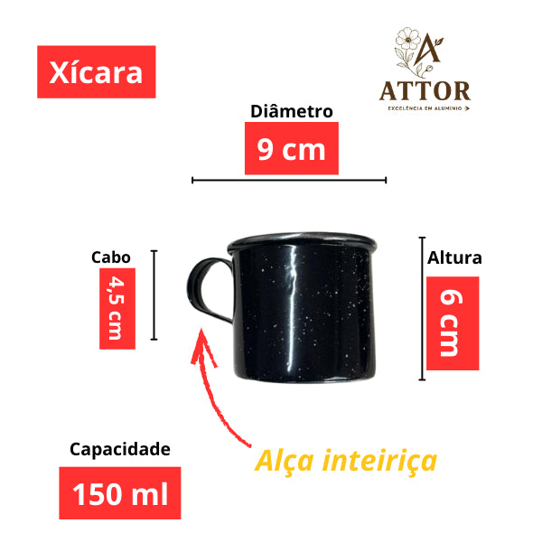 Kit Cafezinho 8 Peças em Alumínio - detalhe 3