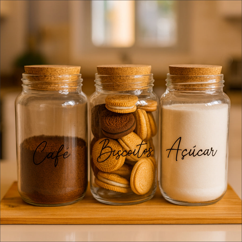 Kit 3 Potes Cantinho do Café 830ml | Cafelle