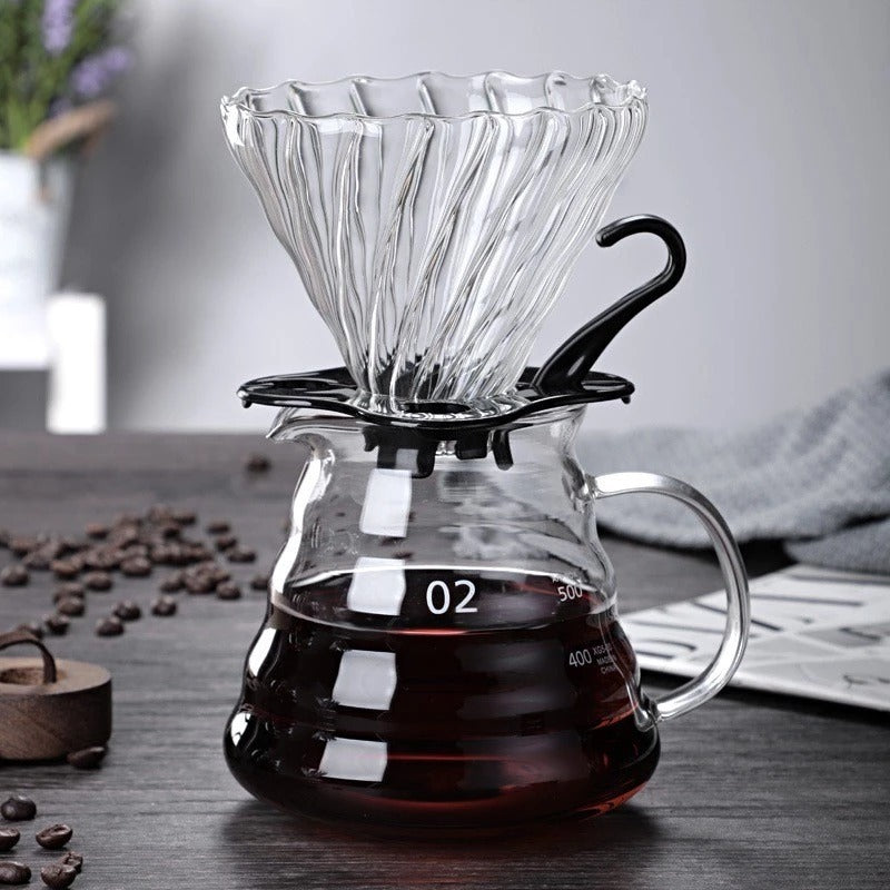 Coador V60 em Vidro Borossilicato Tamanho 02 - detalhe 2