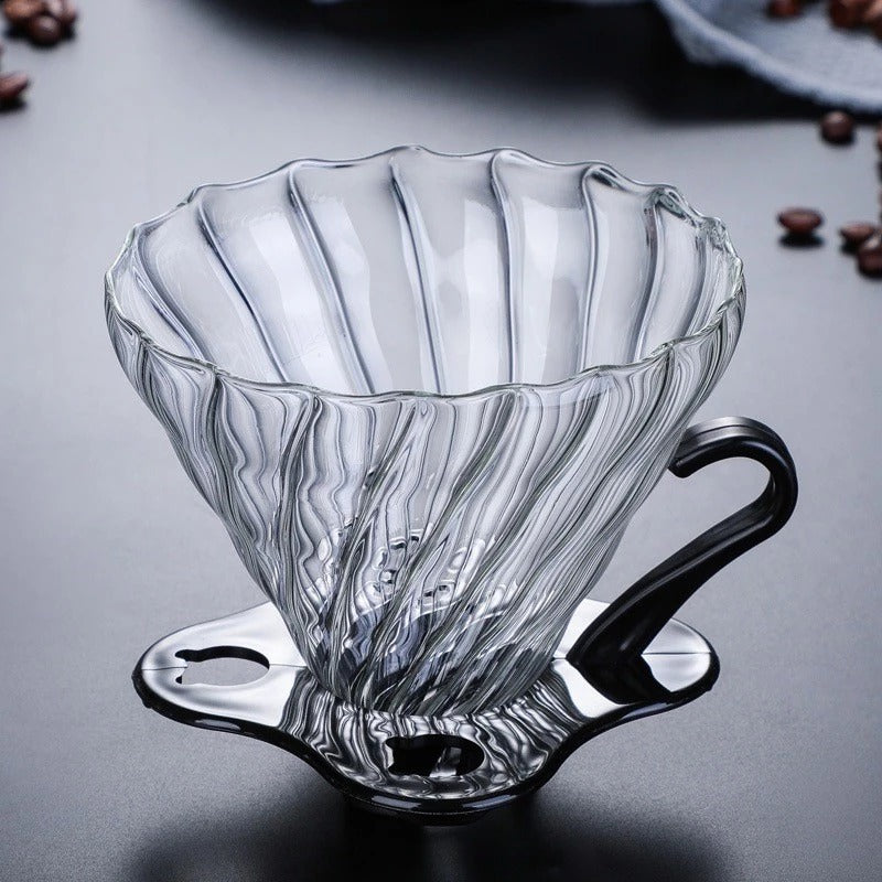 Coador V60 em Vidro Borossilicato Tamanho 02 | Cafelle