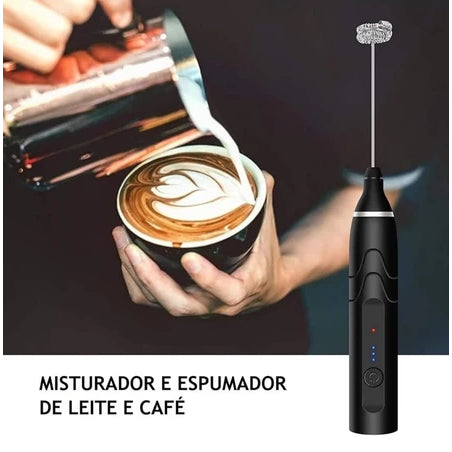Mini Espumador de Leite USB Recarregável - detalhe 3