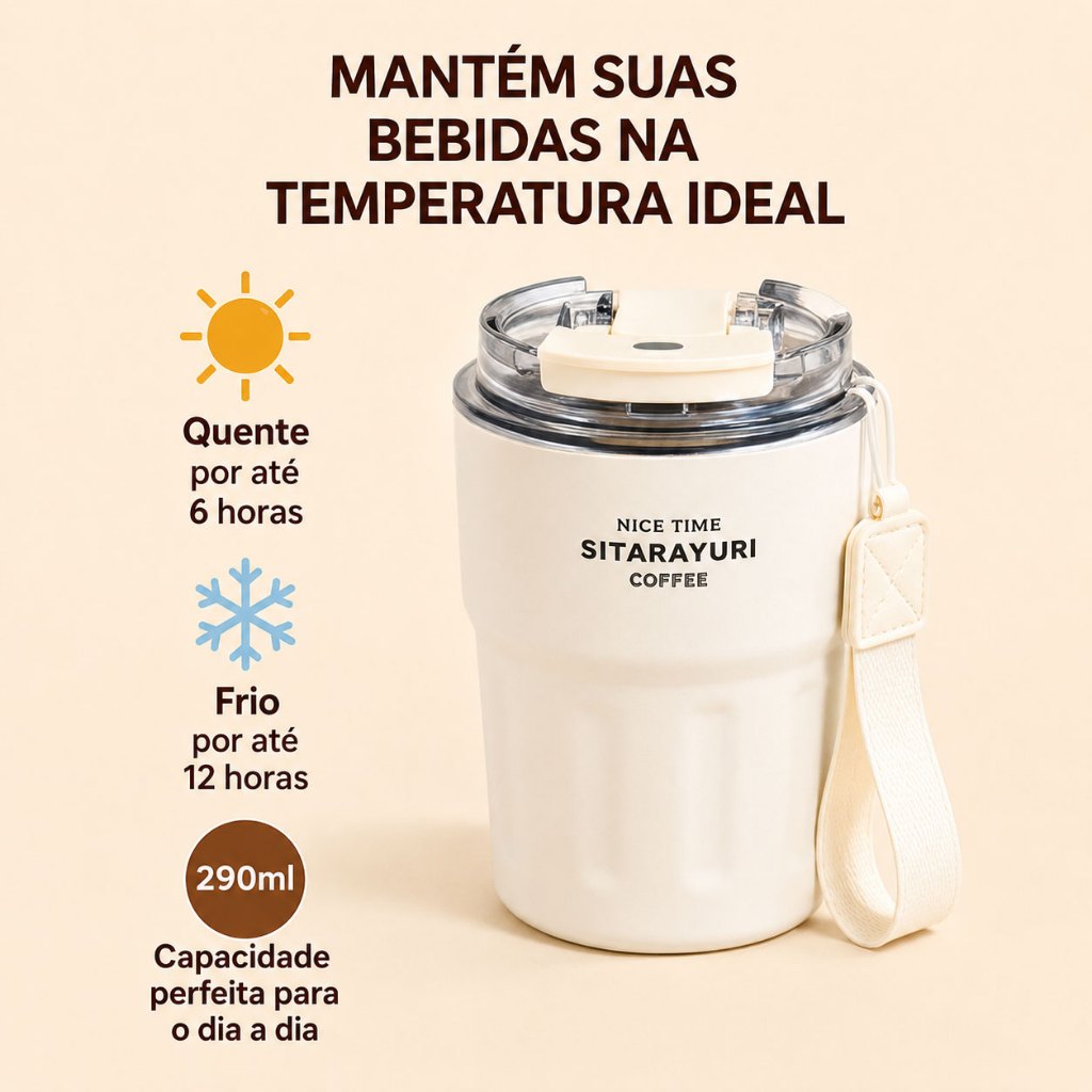 Copo Térmico Mini Inox 290ml | Cafelle