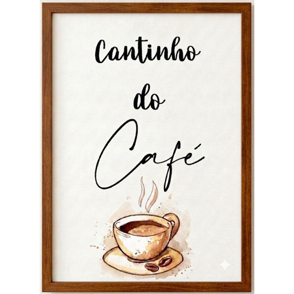 Quadro Decorativo Cantinho do Café - detalhe 2