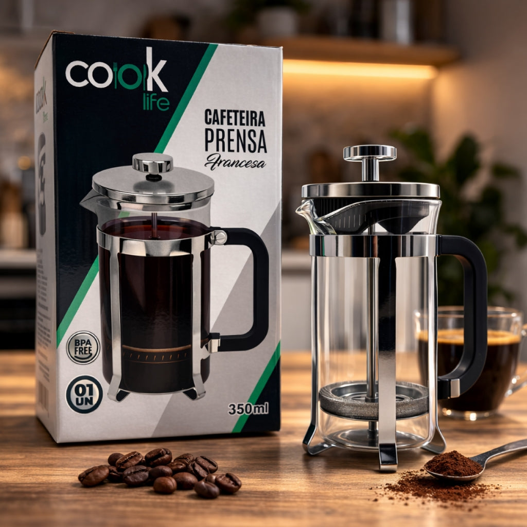 Prensa Francesa Premium Inox 350ml | Cafelle
