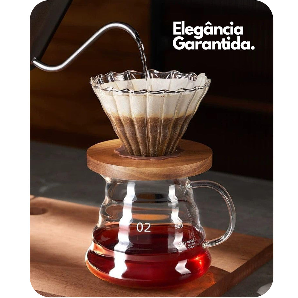 Conjunto Passador V60 com Jarra de Vidro - detalhe 3