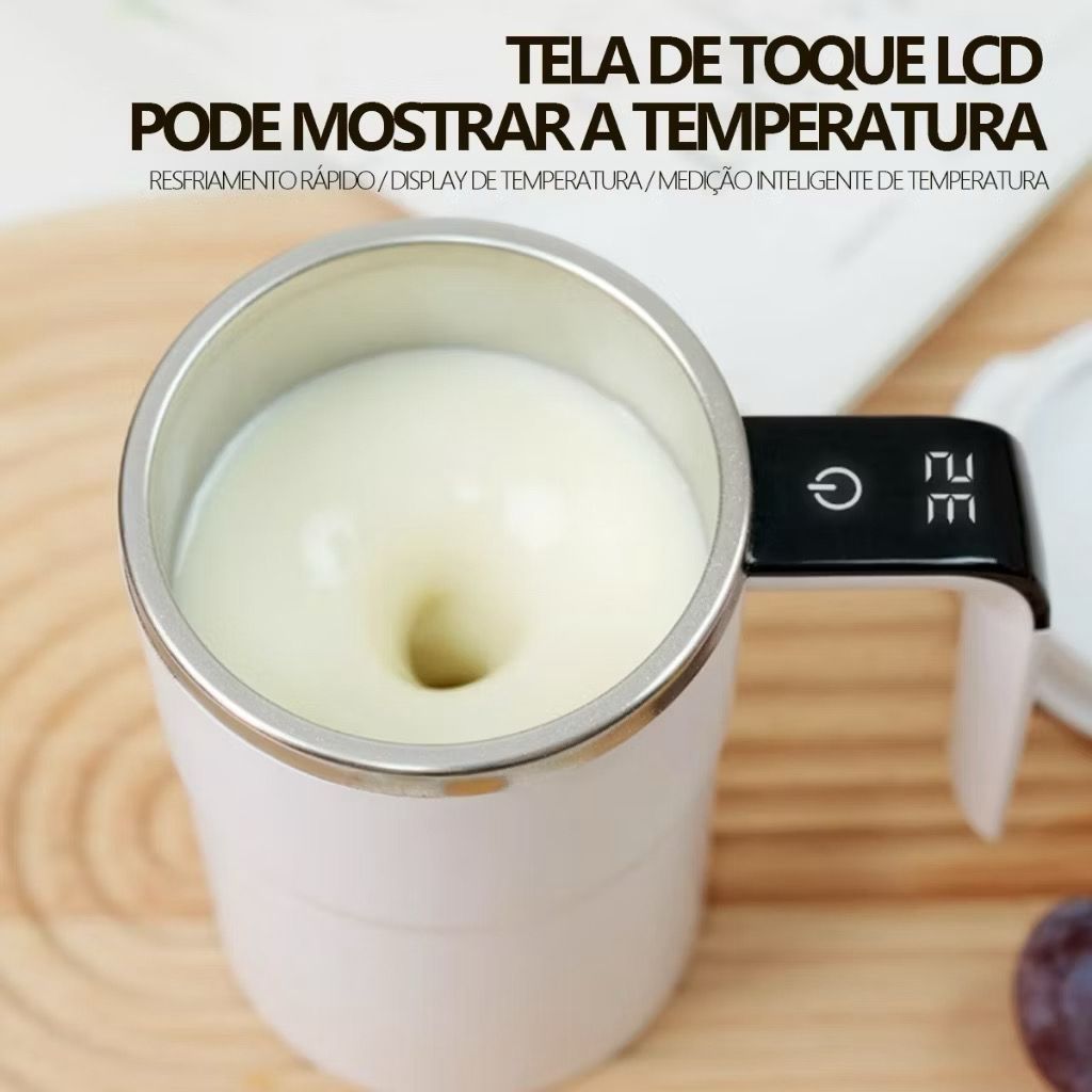 Caneca Térmica com Misturador Magnético 350ml - detalhe 2
