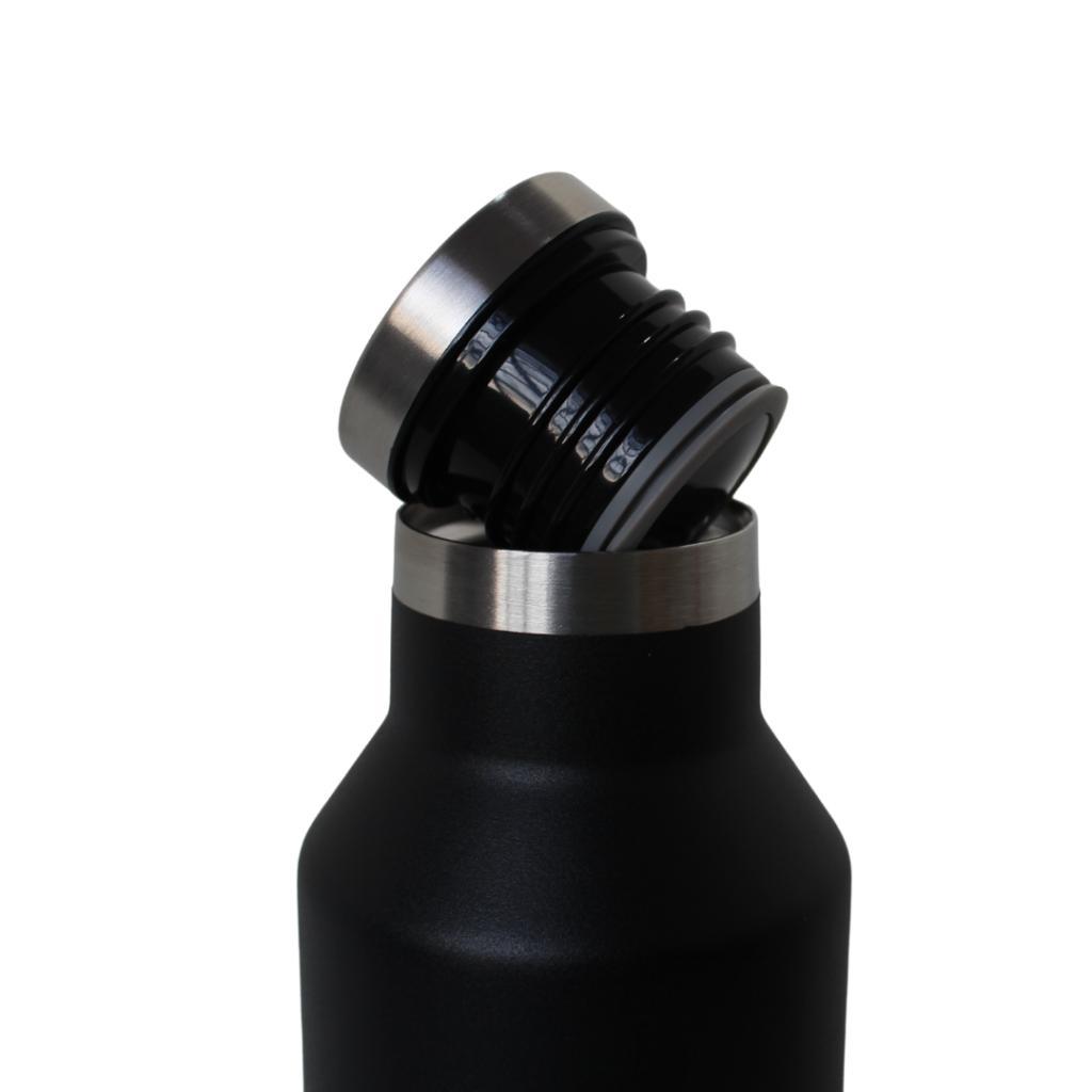 Garrafa Térmica Preta Inox 350ml - detalhe 2