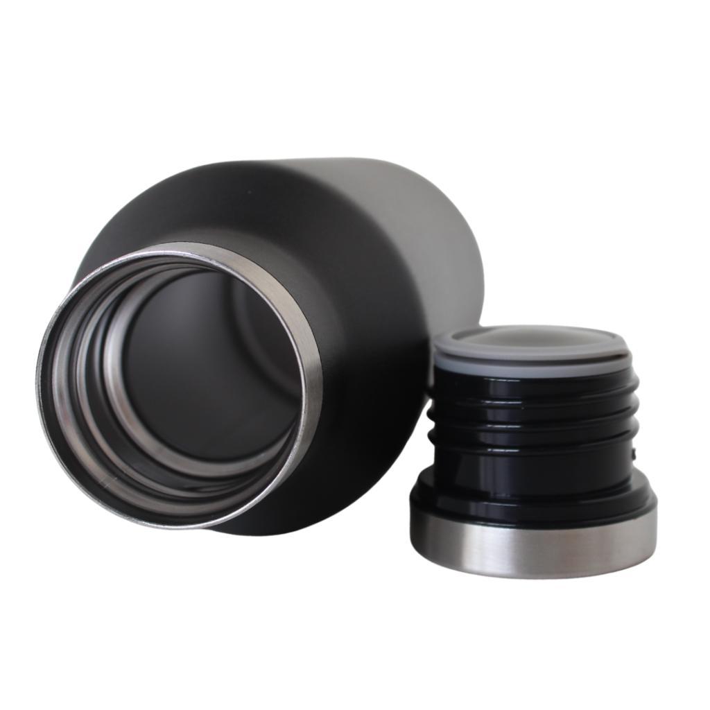 Garrafa Térmica Preta Inox 350ml - detalhe 3